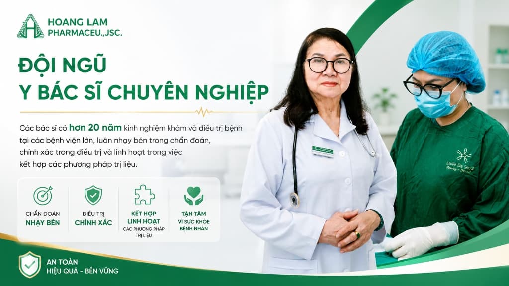 Đội ngũ y bác sĩ chuyên nghiệp - Phòng khám Hoàng Lâm