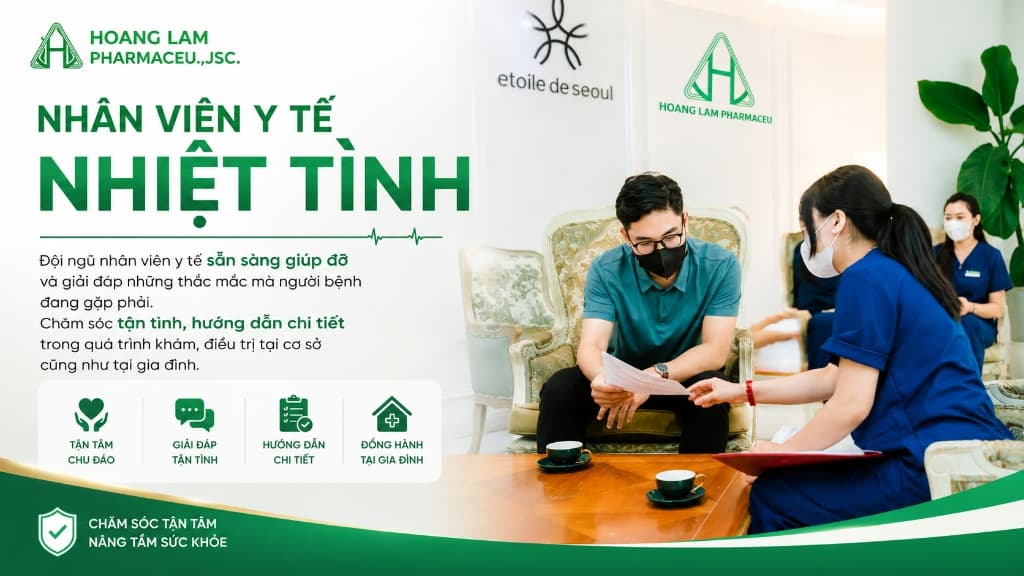 Nhân viên y tế nhiệt tình - Phòng khám Hoàng Lâm